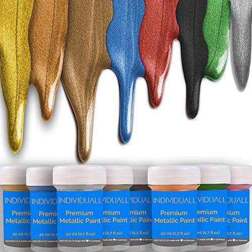 Individuall Premium Fabric & Textile Paints Professional Grade Clothing Paint  Set Art and Hobby Paints Craft Paint Set with 8 x 20 ml / 0.7 fl oz Vivid  Colors For Beginners, Students