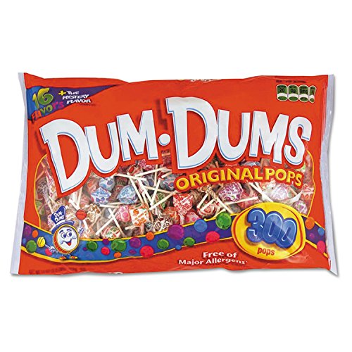 Spangler Dum-Dum-Pops, Assorted Flavors, Individually Wrapped, 300/Pack