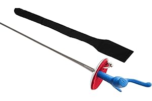 AMERICAN FENCING GEAR Foil Sword with Pistol Grip - Electric Weapon for Fencing Sport - with Weapon Bag & Body Wire Electric Socket - Guard, Guard Pad - Standard Adult Size 5 Olympic Blade