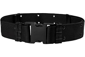 EFORCASE Tactical Belt, Nylon Canvas Military Tactical Men Waist Belt with Plastic Quick Release Buckle Belts for Men