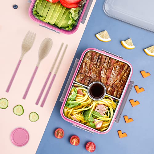 DANIA & DEAN Lunch Container Bento Box for Kid/Adult, Large 54oz Salad