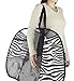 Whitmor Pop and Fold Laundry Bag Hamper Zebra