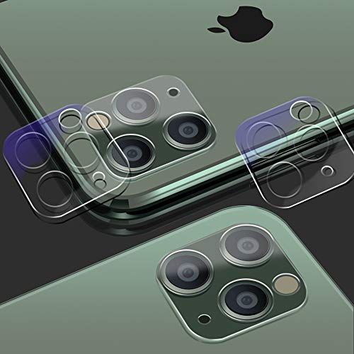 [2 Pack] Camera Lens Protector for iPhone 11 Pro/iPhone 11 Pro Max Tempered Glass Easy Install 9H Hardness HD Clear Definition Scratch Resistant Anti-Fringerprint - Thumbnail 6