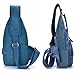 Daosen Sports Unbalance Backpack Sling Bag for Men Canvas Chest Pack/Hiking Bag Gray