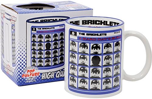 The Beatles Hard Day's Night Mug - The Bricklets Build Parody Coffee Tea Cup
