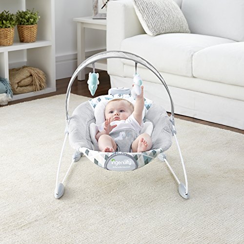Ingenuity SmartBounce Automatic Baby Bouncer Seat With Music, Nature