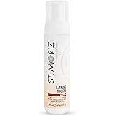 St Moriz Professional Medium Self Tanner Mousse - Sunless Instant Self Tanning Foam for a Deep, Natural Looking Fake Tan - With Aloe Vera & Vitamin E (6.76 fl oz)