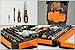 Double Ratcheting Screwdriver Set Ratcheting Socket Hand Tool Set 64 Bits Magnetic