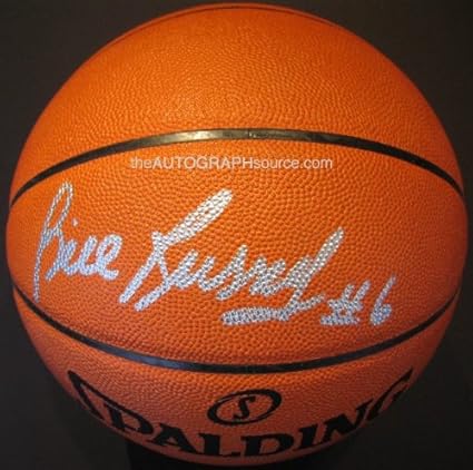 bill russell autographed basketball