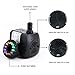USCVIS Submersible Fountain Pump 210GPH (800L/H) Mini LED Color Fountain Pool Lights for Garden, Fish Tank, Indoor Fountain