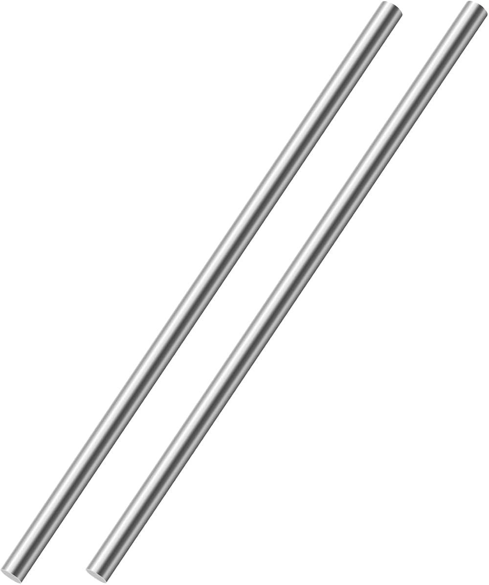 OFFCUP 304 Stainless Steel Round Rod 8mm x 200mm 2pcs for DIY Models