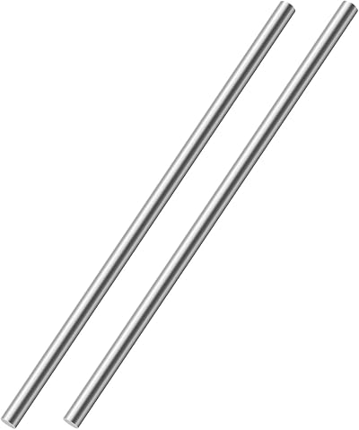 OFFCUP 304 Stainless Steel Round Rod 8mm x 200mm 2pcs for DIY Models