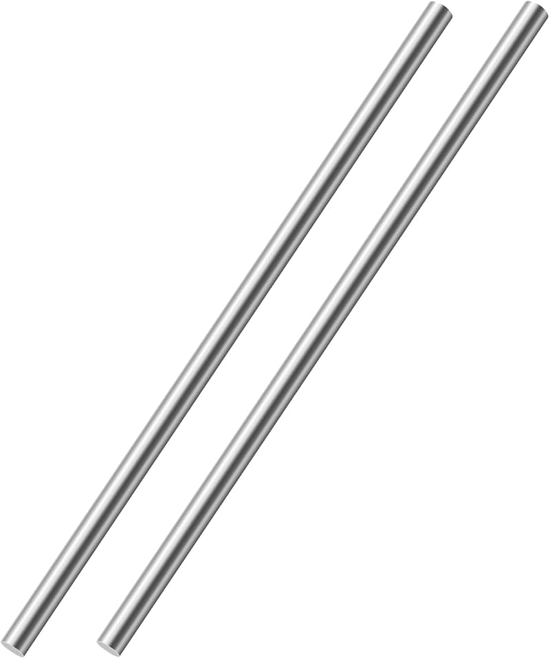 OFFCUP 304 Stainless Steel Round Rod 8mm x 200mm 2pcs for DIY Models