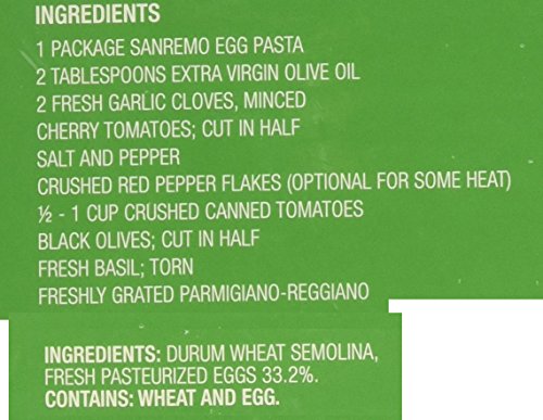 Sanremo Egg Pasta, Tagliatelle, 10 oz (Pack of 4) - Thumbnail 2