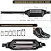 QUANFUN Slim Running Belt, Fanny Packs Waist Pack for Cell Phones,Running Pouch Cell Phone Holder with Two Zip Pockets for Women Men, Workout Gym Accessories Runner Belt Fits up to 6.5