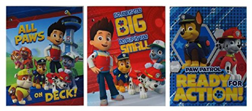 Paw Patrol Glossey Pocket Folders - 3 Pack
