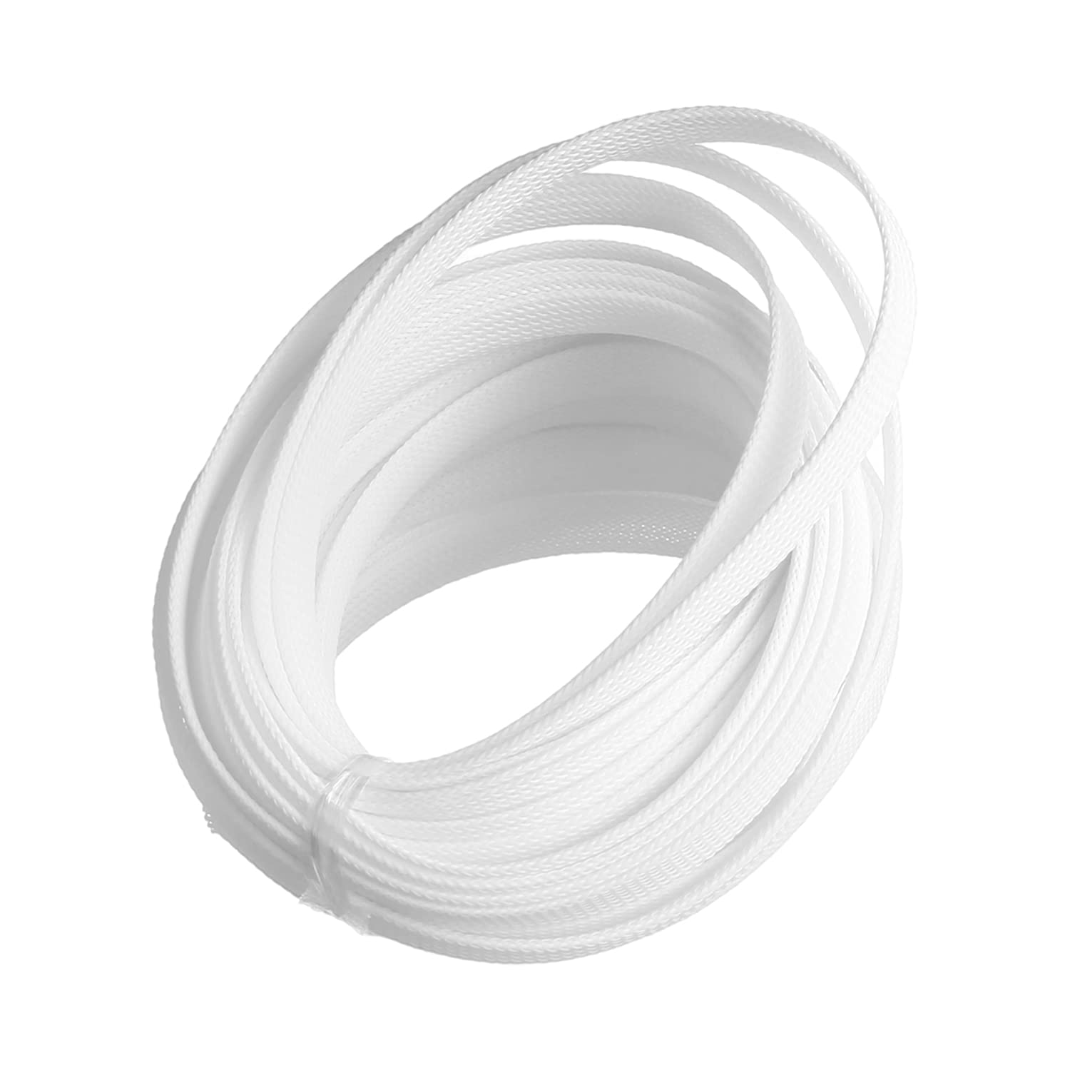 Othmro Cable Management Sleeve, 10m White Cable Tidy Sleeve, Diameter 12mm, Cord Protector, Braided Cable Organizers for Office Cord, Insulation Protection, 1 Pc — image 1