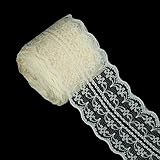 vLoveLife 2 Rolls (10 Yards/Each) Lace Roll Ivory Lace Ribbon Vintage Floral Lace Trimming Bridal Wedding Lace for Decoration Crafts