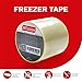 XFasten Write-on Freezer Tape, 3/4-Inch by 15-Yard, 3-Pack, Butchers Freeze Paper Tape for Fridge Food Container and Storage, Removable