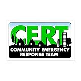 CafePress - CERT Logo Rectangle Car Magnet - Rectangle Car Magnet, Magnetic Bumper Sticker