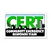 CafePress - CERT Logo Rectangle Car Magnet - Rectangle Car Magnet, Magnetic Bumper Sticker