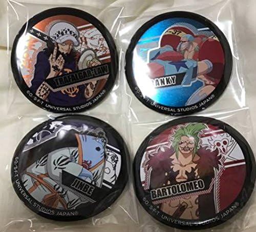 Amazon Onepiece ワンピース Usj ユニバーサルスタジオジャパン 17 ジャンプサマー 缶バッジ 4点 アニメ 萌えグッズ 通販