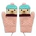Multifit Toddler Kids Winter Cute Plush Gloves Warm Knitted Wools Stretchy Glove Set