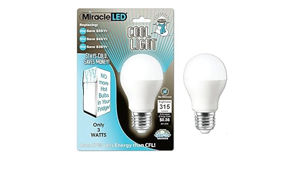 Milagro LED 605025 W nevera y congelador luz, larga vida ahorro de ...