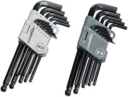 AmazonBasics Hex Key Allen Wrench Set with Ball End - Set of 26