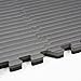 IncStores - Tatami Foam Tiles (Black/Grey, 4 Tiles) - Extra Thick mats Perfect for Martial Arts, MMA, Lightweight Home Gyms, p90x, Gymnastics, Yoga, Cardio, Aerobic, and Exercises