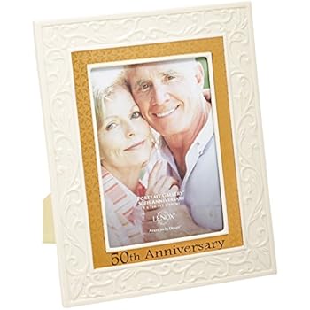 Lenox Portrait Gallery 50th Anniversary Luxury Frame, 5 by 7-Inch - 826478