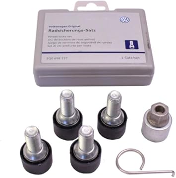 Vw Original Radsicherungs Satz Felgenschloss Verschiedene Modelle 5q0698137 Amazon De Auto