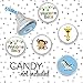 Jungle Safari Welcome Baby Shower Kisses Candy Stickers, Chocolate Drops Labels - 180 Count