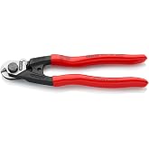 KNIPEX 95 61 190 SBA Wire Rope Cutters | 95 61 190 Cable &amp; Wire Cutter | Heavy-Duty Chrome Vanadium Steel