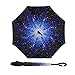 owen kyne Windproof Double Layer Folding Inverted Umbrella, Self Stand Upside-down Rain Protection Car Reverse Umbrellas with C-shaped Handle