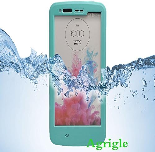 LG G3 Case,LG G3 Waterproof Case,AGRIGLE Armor Defender IP-68 [waterproof/Shockproof /Dirt Proof/Snow Proof] Heavy Duty Full Body Protective Cover with Kickstand Cover Case for LG G3 (Mint Blue)