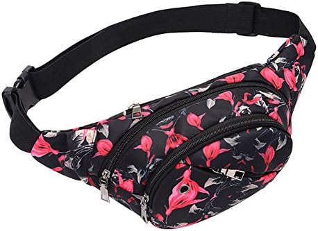 Multi-Function Men Women Waist Packs Pouch Chest Bag for Jogging Running Riding (1C)