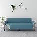 Rose Home Fashion Reversible Sofa Cover, Extra-Wide Couch Cover for Dogs, Pets, Machine Washable (Sofa-Extra Wide: Light Blue/Beige)