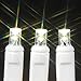 Novelty Lights 20 LED Christmas Mini Light Set, Warm White, 8.5 Ft White Wire, Non-Connectable Short LED Christmas Lights for Crafts, Wreaths, Bottles, Jars