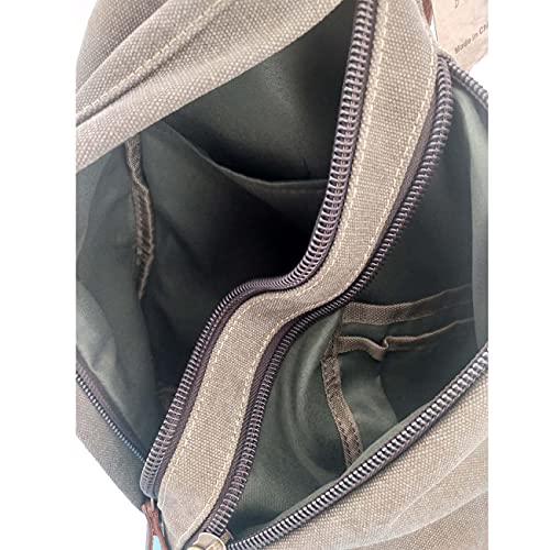 Chest Sling Day-pack Hiking Jogging Cycling Hanging Out Khaki