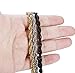 JOERICA 3PCS 6MM Wide Stainless Steel Twist Rope Chain Bracelet for Men Women Link Bracelet 22CM