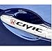 Honda Civic door handledecal 4 pcs. (black Ð red)