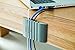 Cable Station 2, Mountable Writable Cable Holder on Desk Organizers, Grey, 1 Each