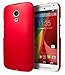Motorola Moto G (2nd Generation) Case, Cimo [Satin] Ultra Slim Matte Soft Touch Hard Case for Motorola Moto G (2nd Generation, 2014) - Red