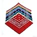 BOOLAVARD 1s, 6s, 9s or 12 Pack Cowboy Bandanas with Original Paisley Pattern (6 x Set 2)