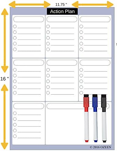 Magnetic Calendar Weekly Planner Dry Erase Refrigerator To Do List, Chores , Classroom