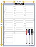 Magnetic Calendar Weekly Planner Dry Erase Refrigerator To Do List, Chores , Classroom