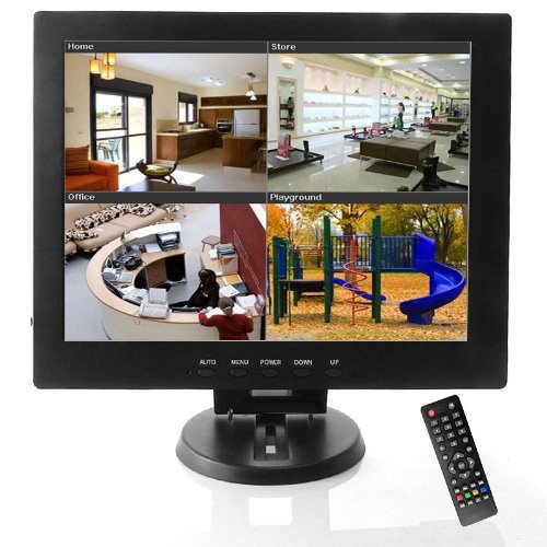 BW 12 inch CCTV TFT LCD Monitor CCTV Monitor Computer Monitors with AV/HDMI/BNC/VGA Input PC CCTV Camera Security DVR Systems (Highlight LED/CCFL Lamps, 450cd/M2, 800 * 600 Resolution)