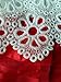 WEONEDREAM Baby Girls' Party Dress with Long Sleeves Striped Crochet Flower Patchwork 2T (100, White Red)