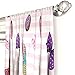 Nickelodeon JoJo Siwa Sweet Life Pink/White Curtain Set (2 Panels, 2 Tiebacks), Sweet Drapes, 4 Piece